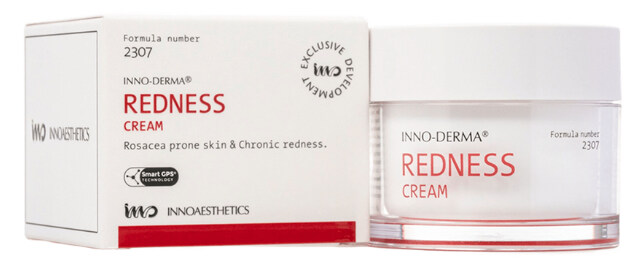 Innoaesthetics REDNESS CREAM — лёгкий крем для кожи с куперозом и розацеа, 50 мл