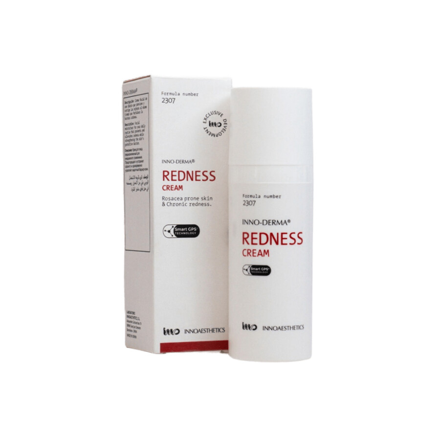 Innoaesthetics REDNESS CREAM — лёгкий крем для кожи с куперозом и розацеа, 50 мл