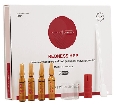 Innoaesthetics REDNESS PEEL HRP — домашний пилинг для кожи с куперозом и розацеа, 4×2 мл